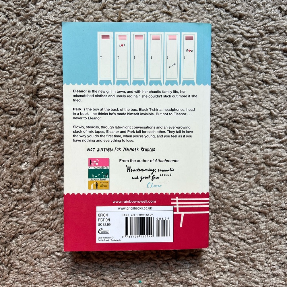 Eleanor & Park by Rainbow Rowell Book - Picture 2 of 2